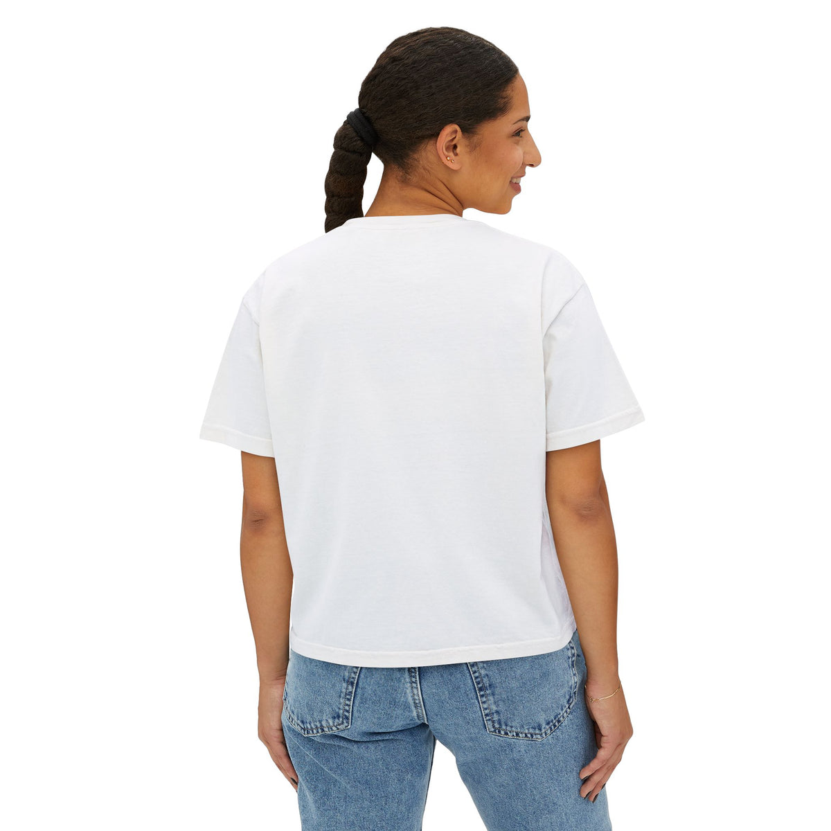 Hot Girl Energy Boxy Tee — Retro Empowerment Women's Graphic Shirt