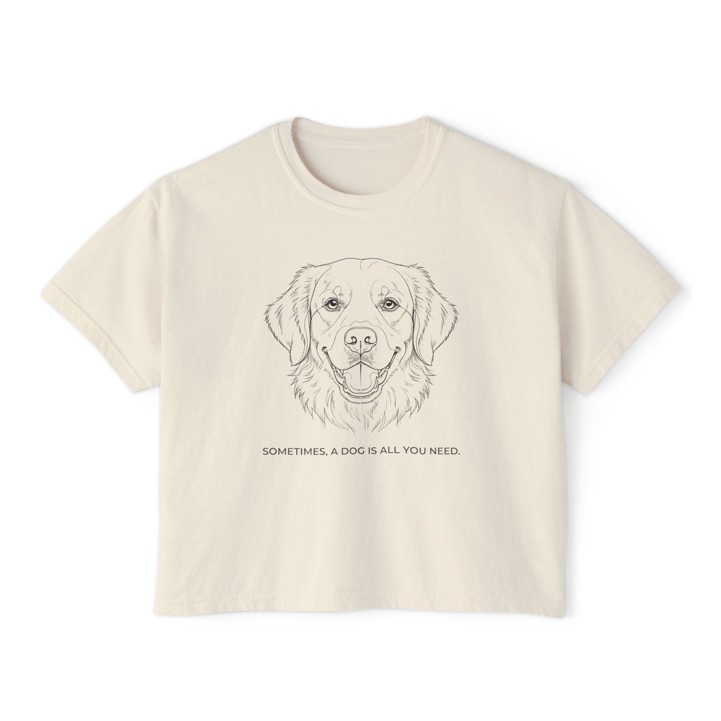 Dog Sketch Boxy Tee