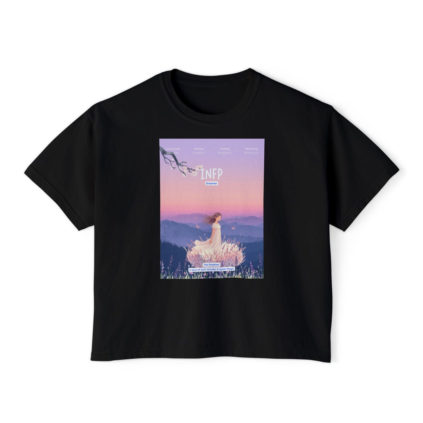 Dreamscape Women’s Boxy Graphic Tee🌙