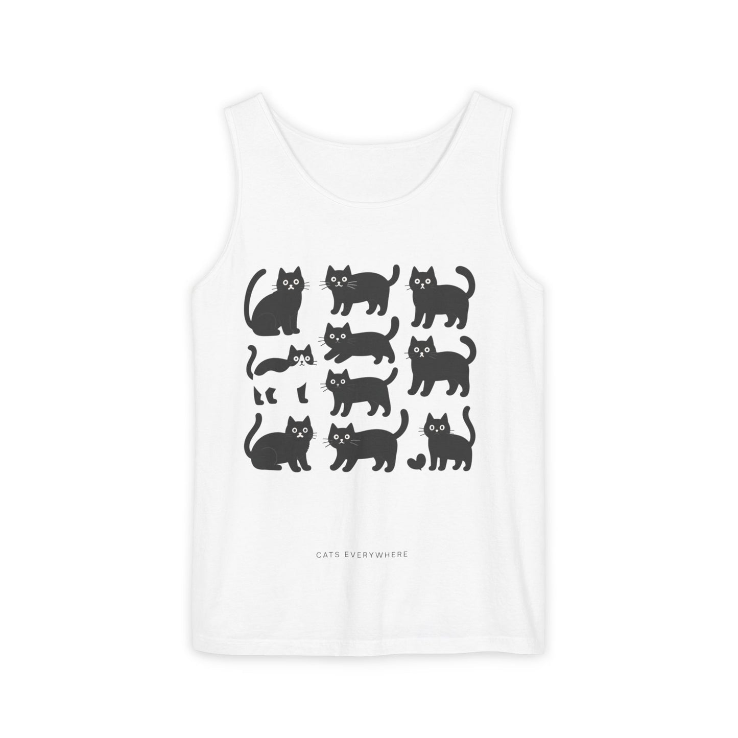 Cat Pattern Tank Top
