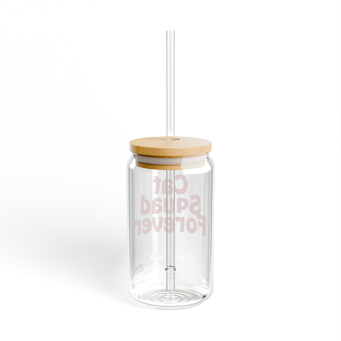 Cat Squad Forever Sipper Glass - 16oz