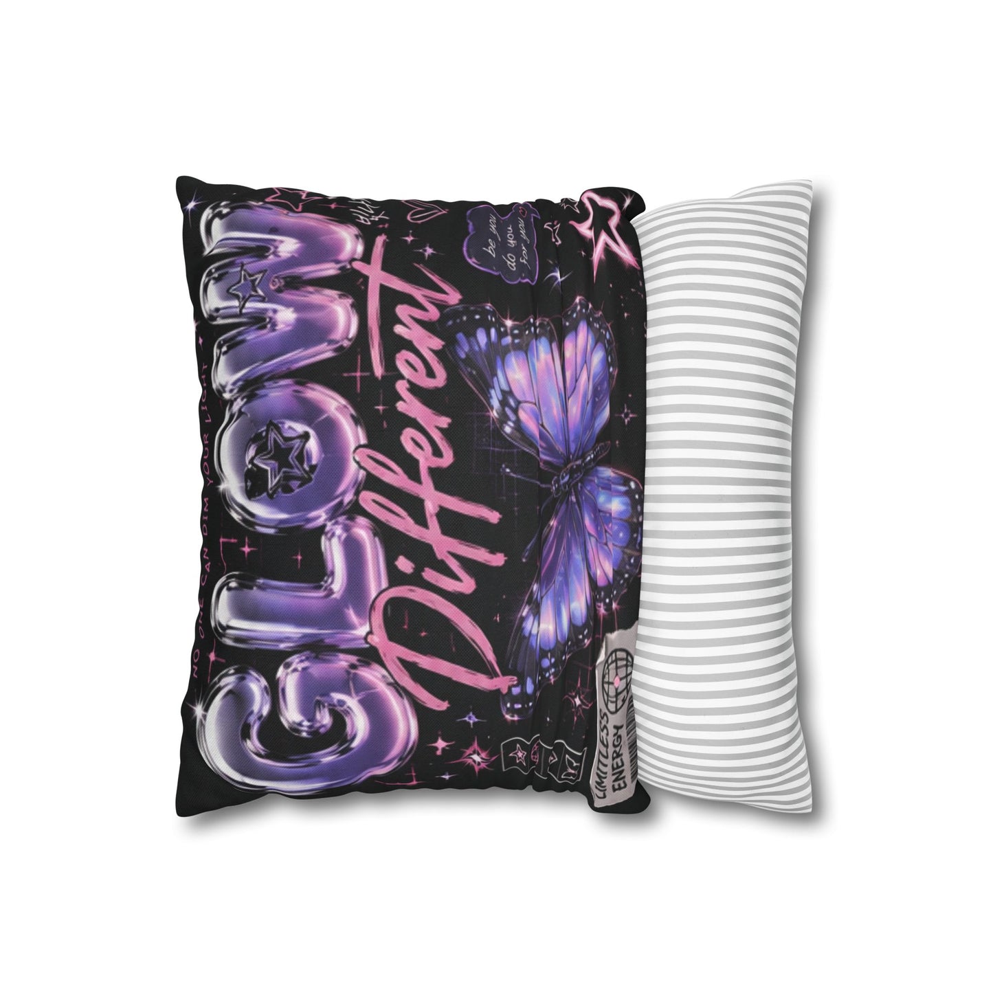 Glow Different Butterfly Pillowcase