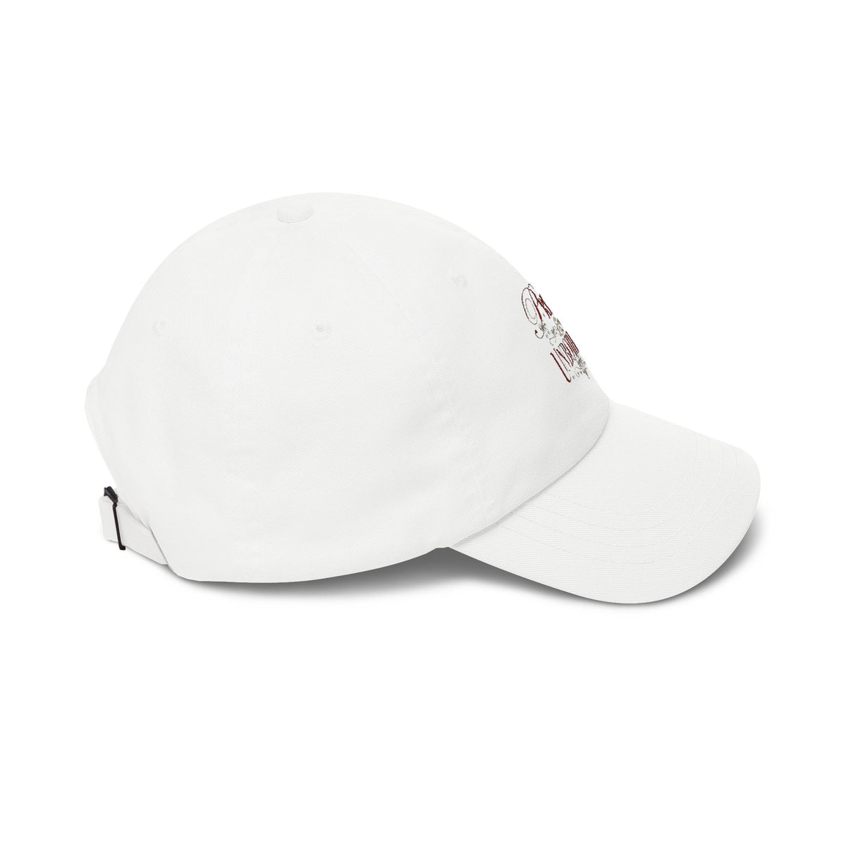 Pretty & Unbothered Dad Cap — Embroidered Feminine Statement Hat