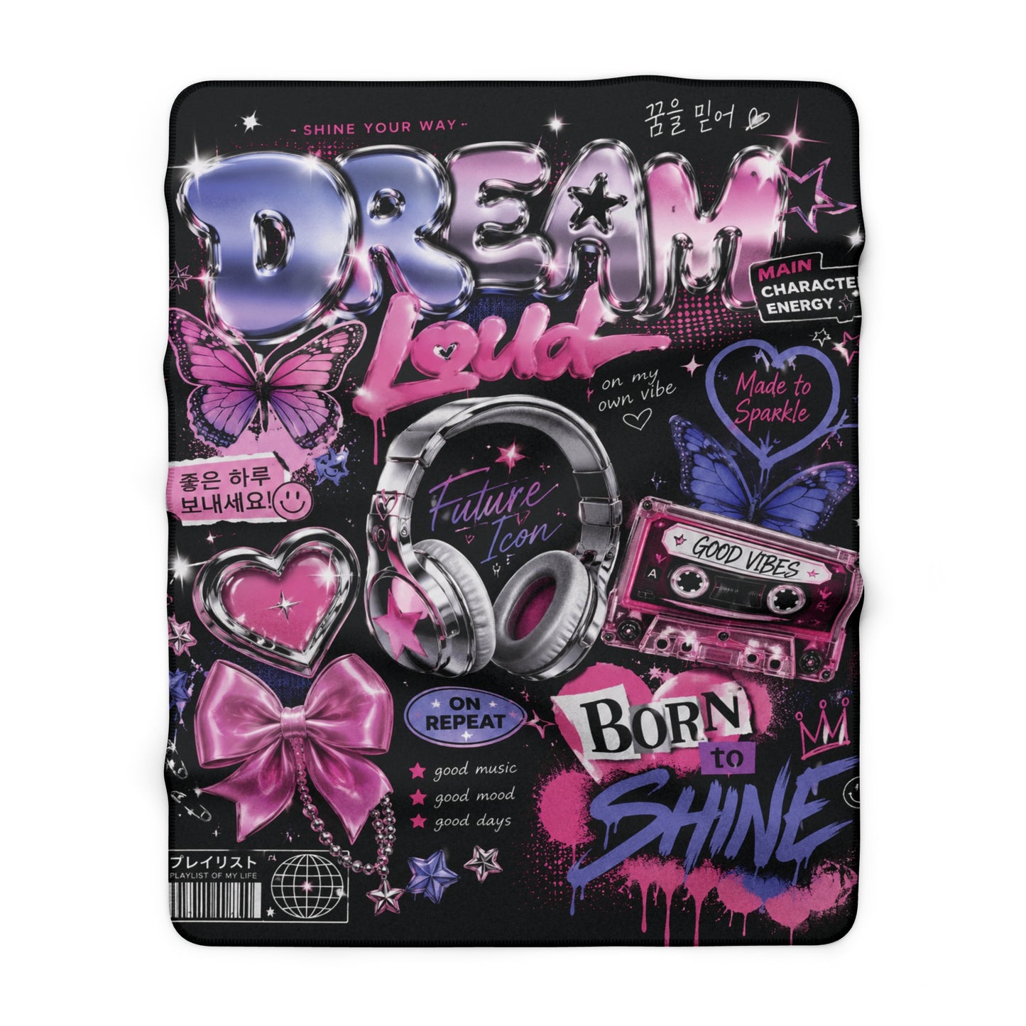 Dream Loud Sherpa Blanket