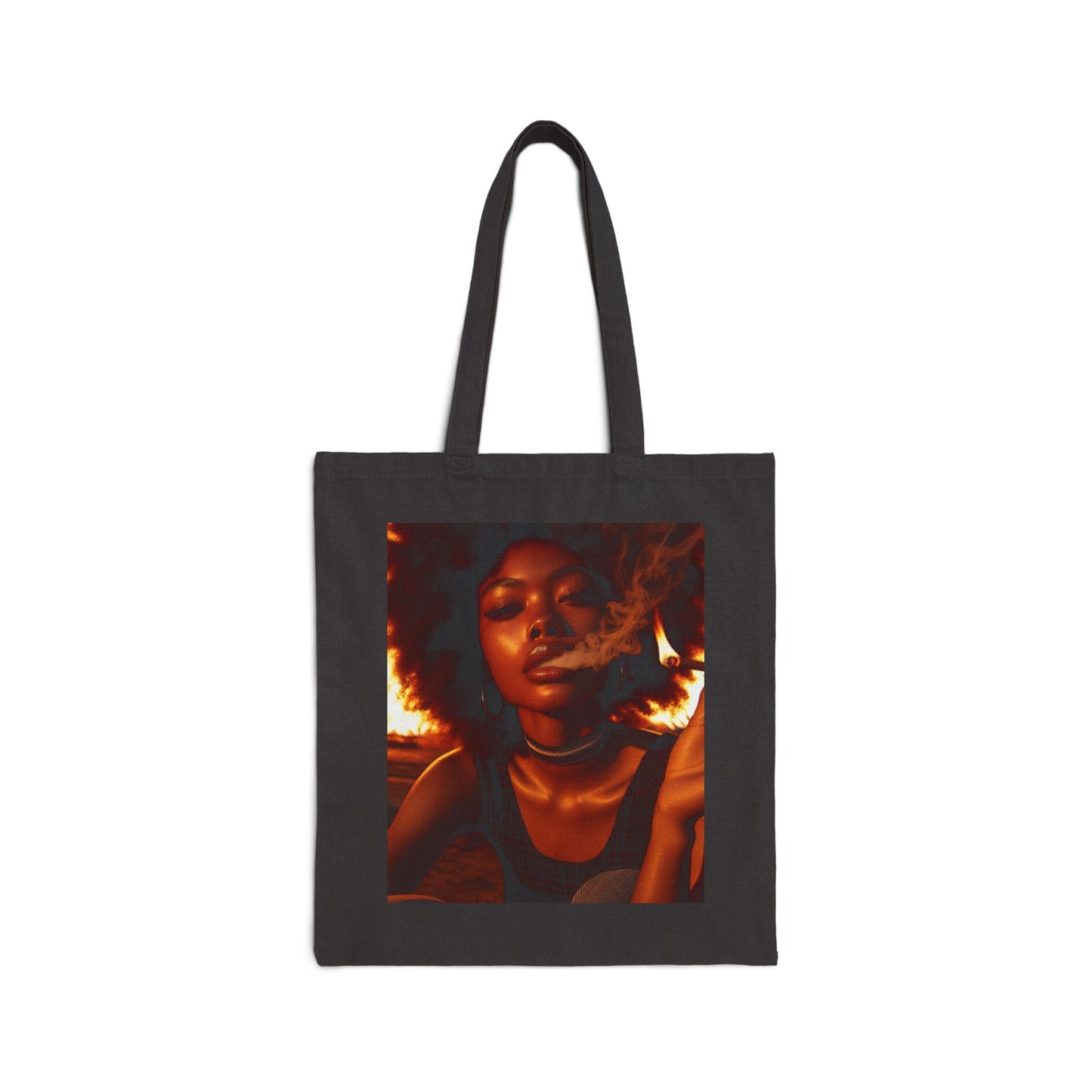 Afro Smoke Portrait Tote