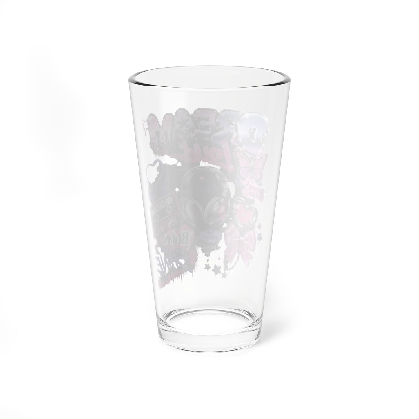 Dream Loud 16oz Mixing Glass Graphic