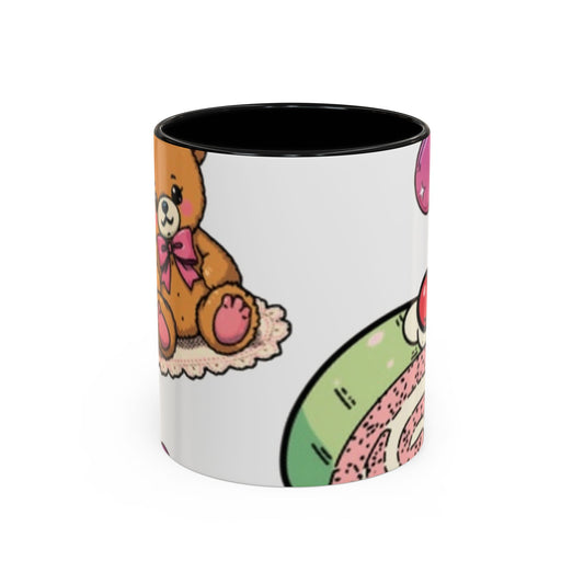 Cute Dessert & Teddy Accent Coffee Mug☕️