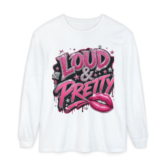 Loud & Pretty Pink Graphic Long Sleeve Tee